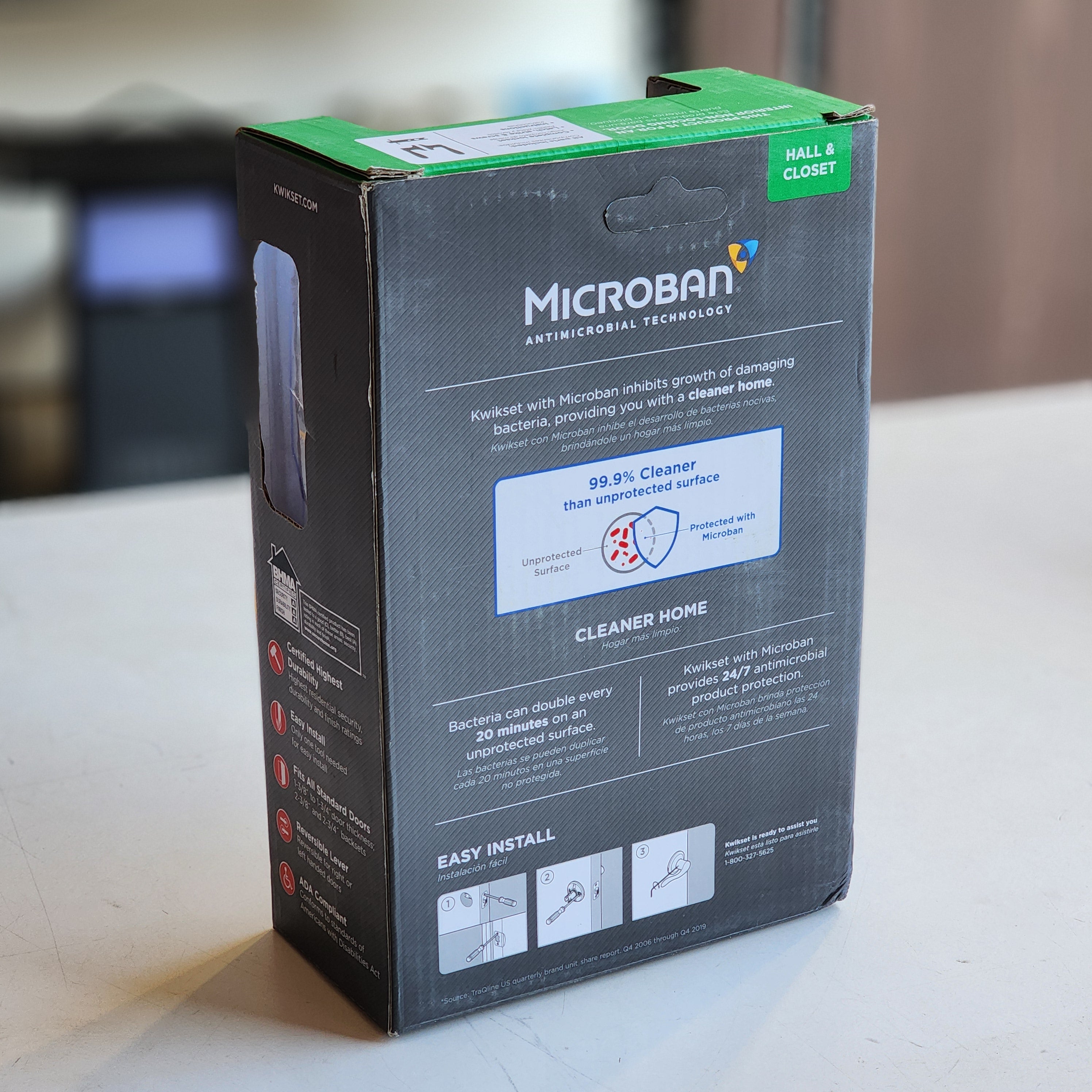 Halifax Square Matte Black Hall/Closet Passage Door Lever (97200-906) Halifax Square Matte Black Hall/Closet Passage Door Lever (97200-906)